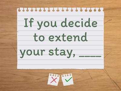 If "zero and first conditional" hotels edition 