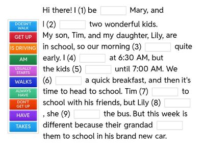 Present Simple vs. Present Continuous