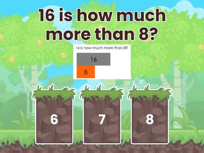 How much more? (Subtraction bridging 10)