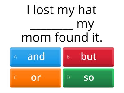 Conjunctions 2nd grade