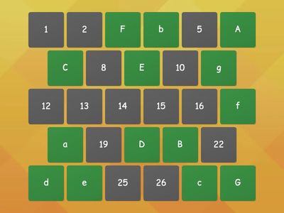 外国語活動【4年Unit6】alphabetマッチング大文字小文字①