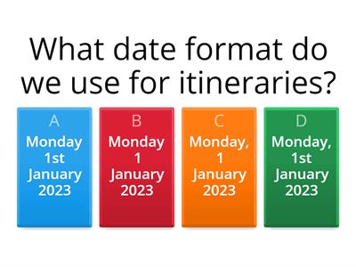 Word Processing - Itineraries & Business Letters