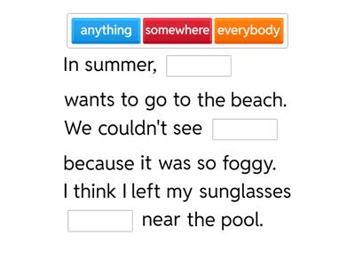 Wider World 3 2.7 Indefinite Pronouns