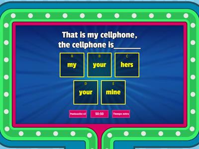 TTH-M4A: U1 Possessive pronouns