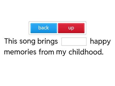 3f phrasal verb bring