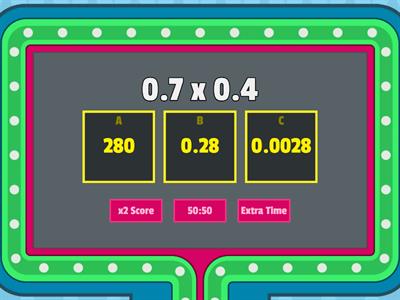 Multiplying Decimals 
