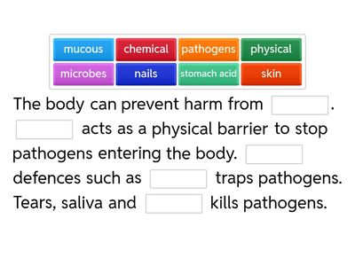 Preventing Disease - Body Defences
