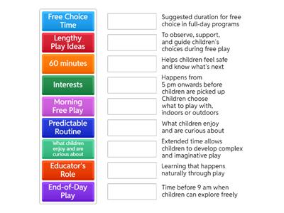 Free Choice (Temporal Environment)