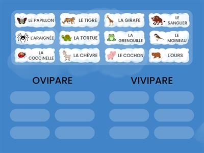 CP / CE1 - SCIENCES - OVIPARE OU VIVIPARE ?