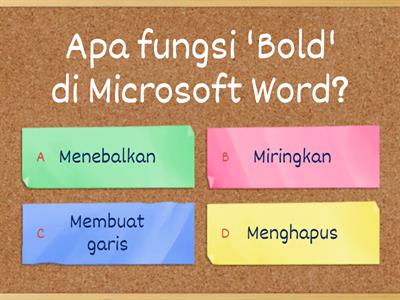 Kuis TIK Kelas 8: Microsoft Word