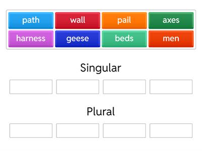 Singular/Plural Noun Sort