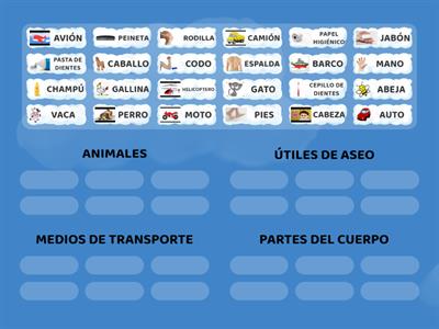 Ordenar según categoría semántica