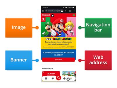 [U2L6] Parts of Nintendo Website