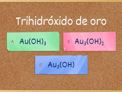 🧪Formula los siguientes compuestos químicos🧪