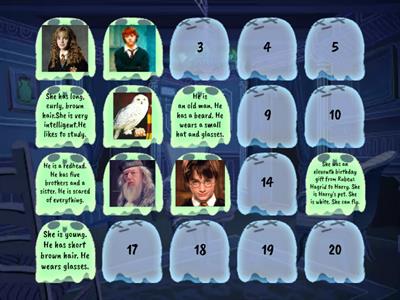 LCL121-2 Memotest descriptivo: Harry Potter