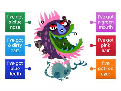 KB1 unit 6  I'm a very ugly monster