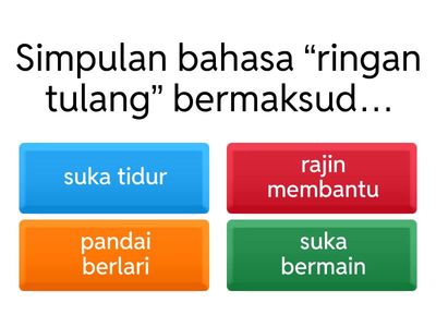 Simpulan Bahasa Tahun 3