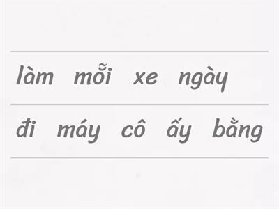 [linking word] với, cho, về, bằng, từ, đến, để.