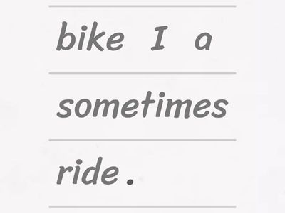 often/sometimes/usually/always/never 