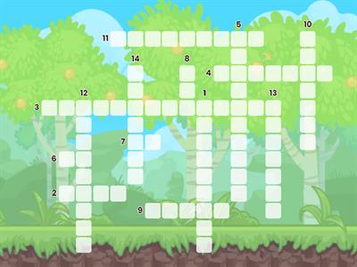 Crossword Primary School Subjects