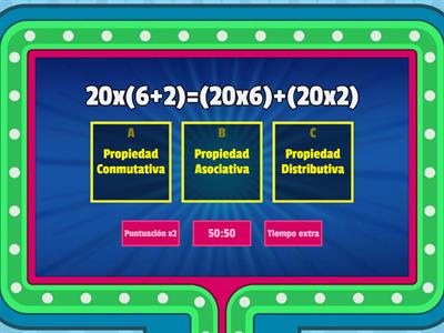 Propiedades de la Multiplicación 