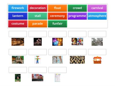 Own it! 3 U7.1 VOCABULARY Festivals