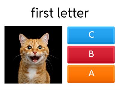 first letter