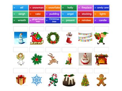 Christmas Vocabulary for kids