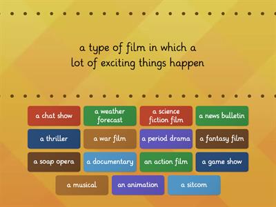 TV programmes and films (matching)