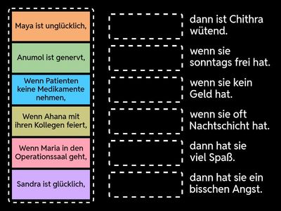 Was passt zusammen? Ordnen Sie zu.