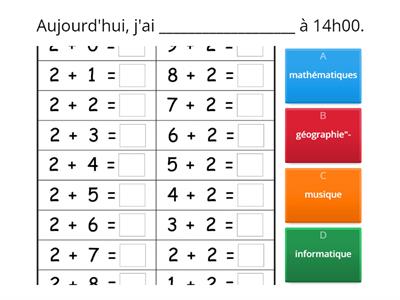 Les Matières Scolaires