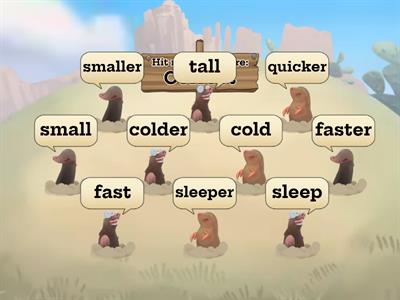 Whack the mole with the Suffix er