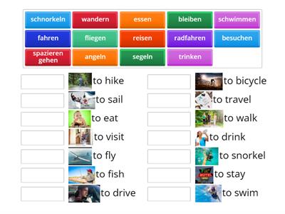 holiday verbs present tense
