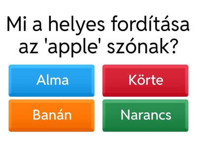 Angol szintfelmérő 7.-8. osztály 