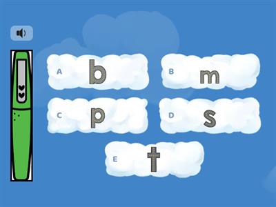 " B-P-T-M-S "- Beginning Sound 