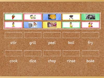 8TH grade unit3 cooking (verbs)