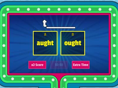 Copy of aught/ought words