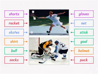 Solutions Pre 2G Sports clothes and equipment