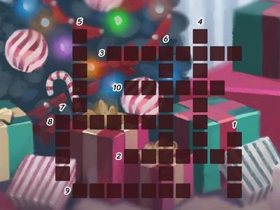 SO Elementary xmas vocab crossword