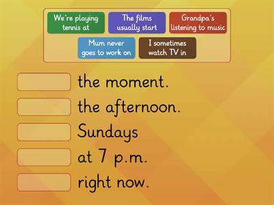 Simple Present - Time expressions