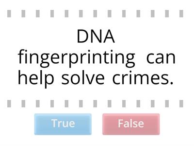 Biotechnology True and False