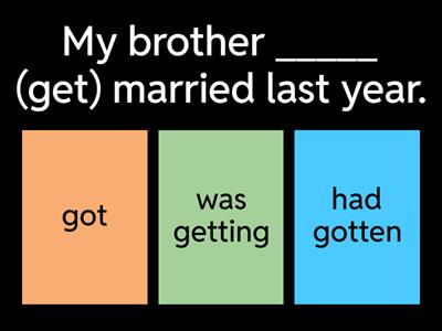 Unit 5A - Past Tenses