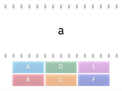 Big and Small Letters (A-F)