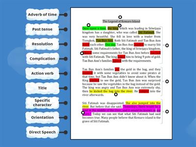 Analysis of a narrative text