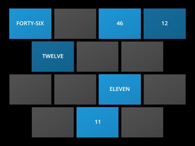 NUMBERS (Memory Game)