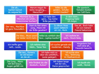  Adjektivdeklination B1