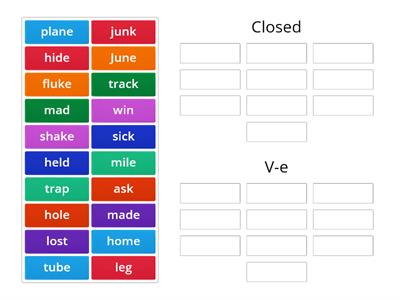 Closed/V-e Sort