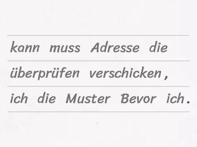 Konjunktionen - démêler