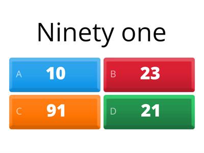  Maths Quiz on Numbers