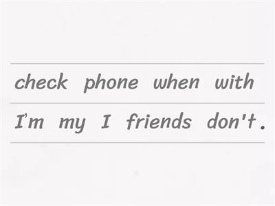 english sentences in simple present